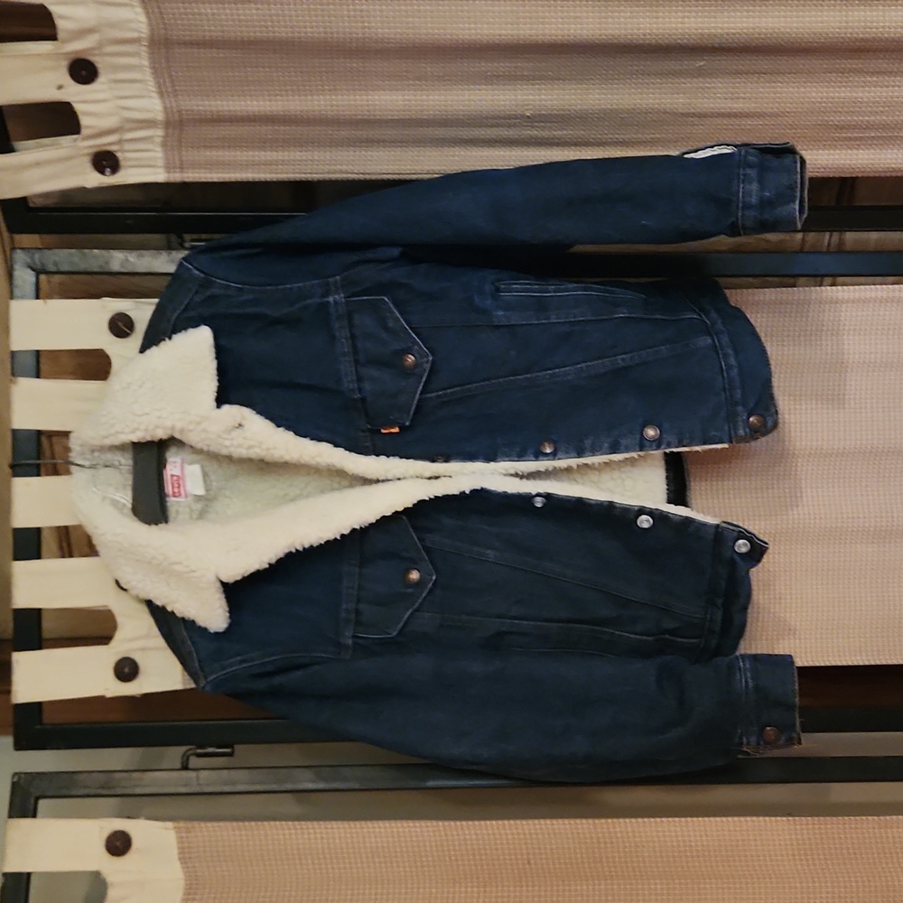 Vintage 1980s Denim Sherpa Jacket
